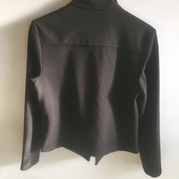 Calvin Klein NWOT Cardigan Vest in Ribbed Black Fabric sz M - Picture 5 of 5